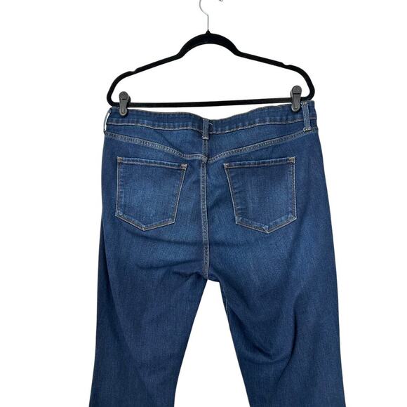 Old Navy Jeans Wmens Size 16 Long Power Slim Straight Mid Rise Stretch Denim - Picture 6 of 12
